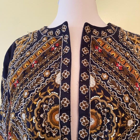Zara Beaded Embroidered Jacket - Picture 8 of 13
